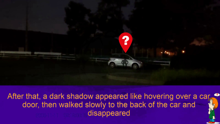Situation Car: “Mysterious shadow hovered over a car door”