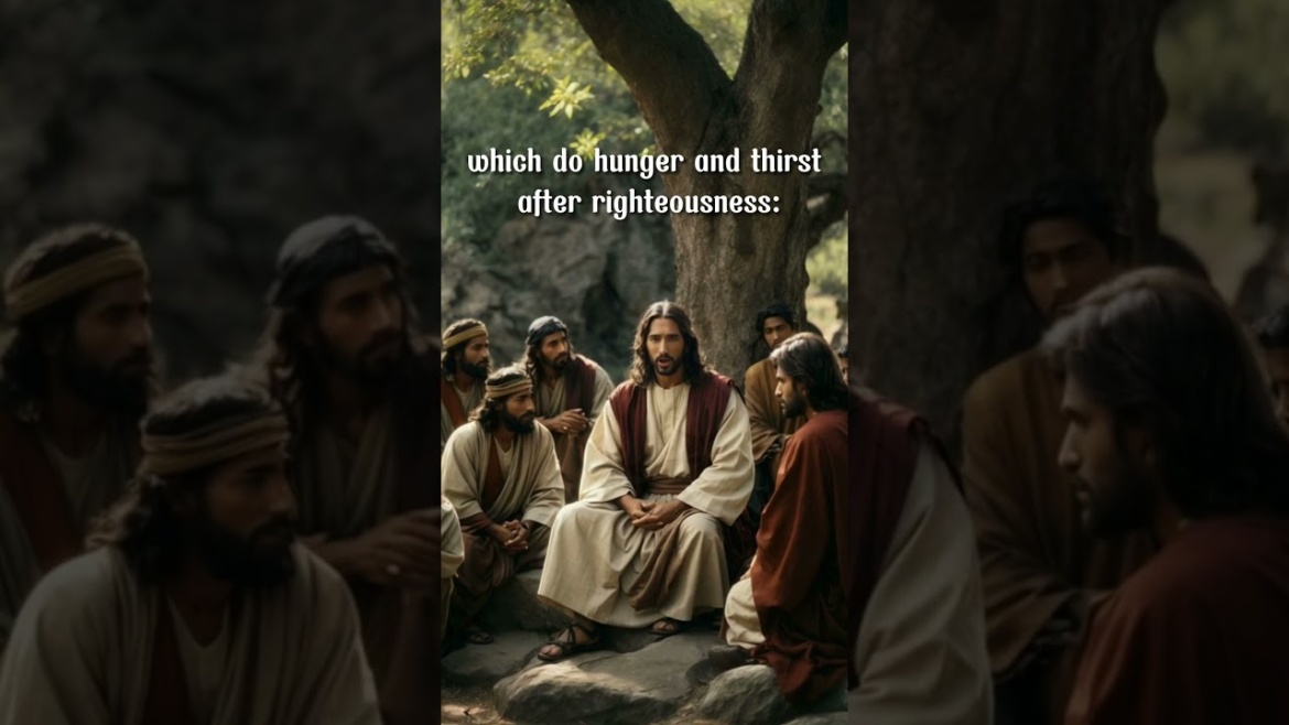 Matthew 5: 6 “Blessed are they which do hunger and thirst after righteousness: for they …”