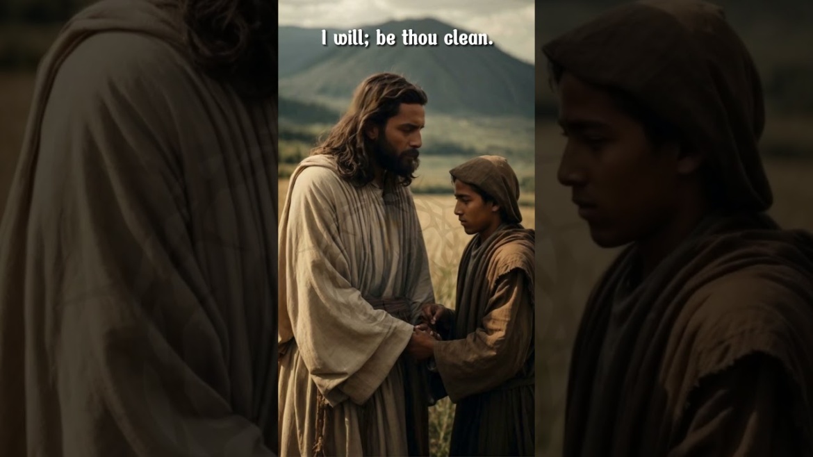 Matthew 8: 1-4 “When he was come down from the mountain, great multitudes followed him. …”